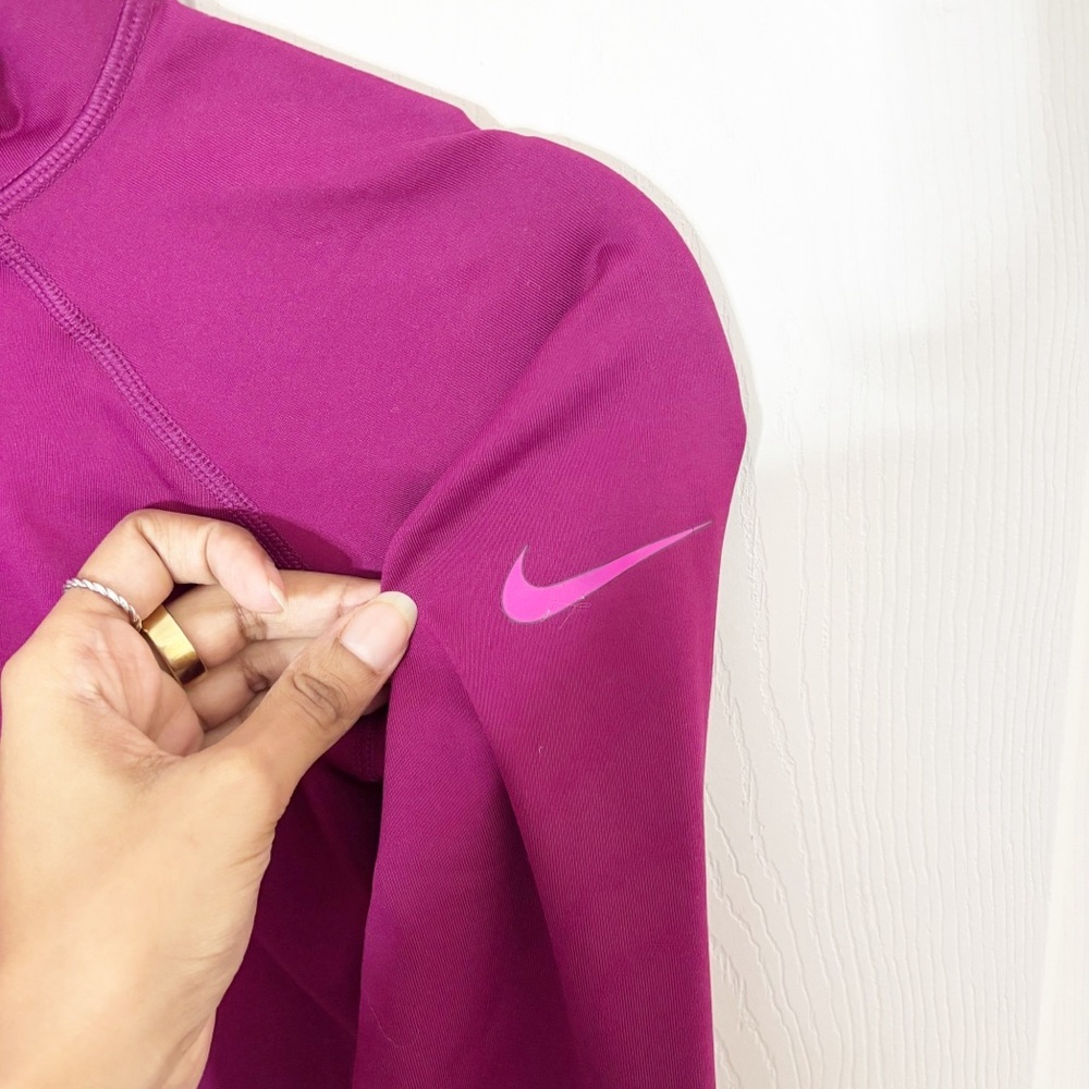 Nike Pink Half Zip Dry Fit Workout Top Size Small - Picture 4 of 5